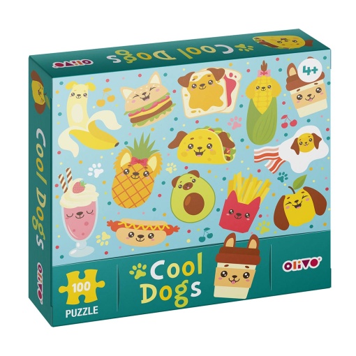 Puzzle OLIVO 100 peças Cool Dogs