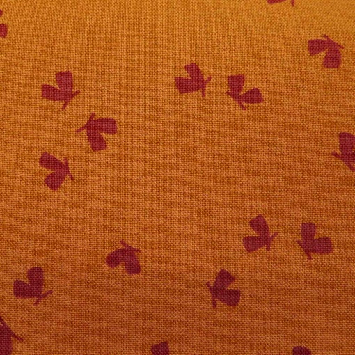 Tecido STOF Colour Rhythm Borboletas Laranja 1x1,12m