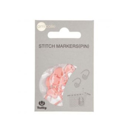 Tulip pink heart stitch marker - 7 units