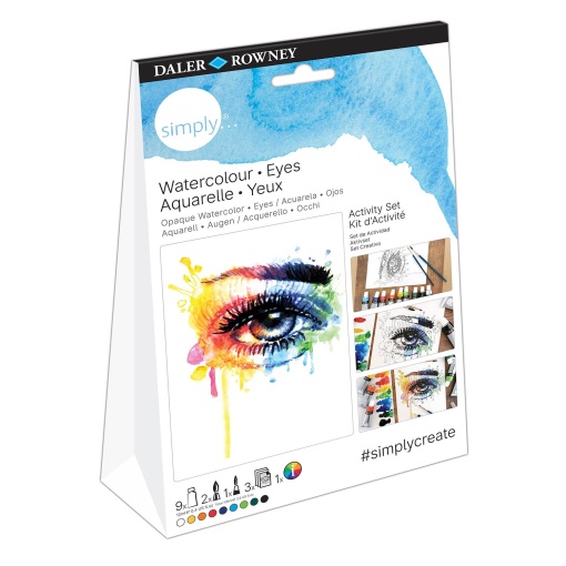 Conjunto de Pintura Aguarela DALER-ROWNEY SIMPLY Activity com 15 Peças