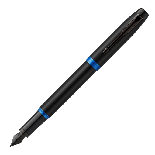 Caneta de Aparo PARKER Im Professionals Preto Mate/Azul Marinho F BT