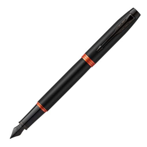 Caneta de Aparo PARKER Im Professionals Preto Mate/Laranja F BT