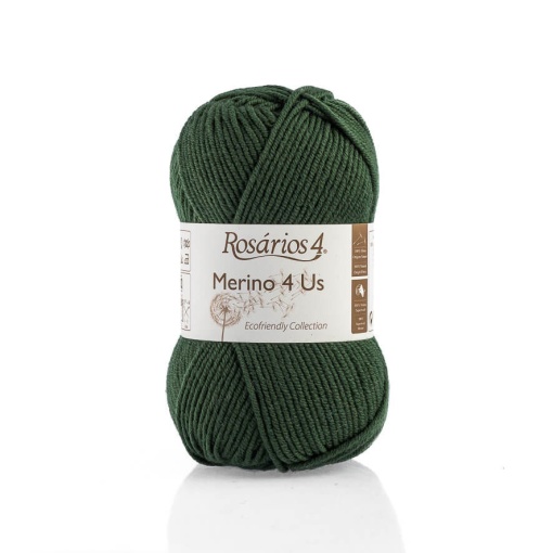 Fio de Tricot Rosários 4 Merino 4 Us 50g Verde Escuro 53