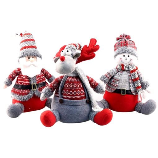 Pai Natal/Boneco de Neve 38cm sortido