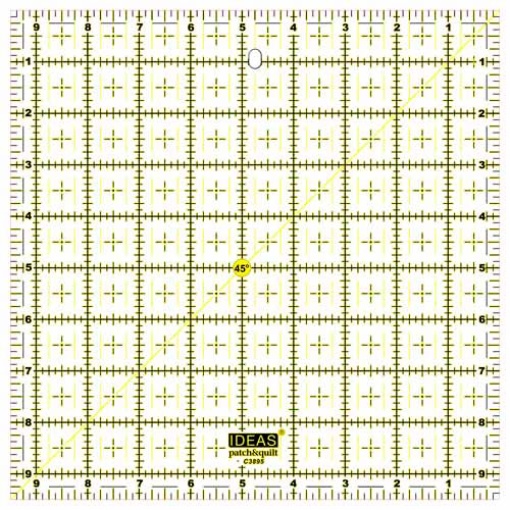 Régua Patchwork Quadrada 9 1/2 x 9 1/2'' IDEAS