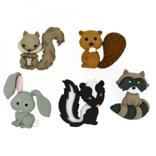 Botões Dress It Up animais caixa com 5 unidades 8311/c8304