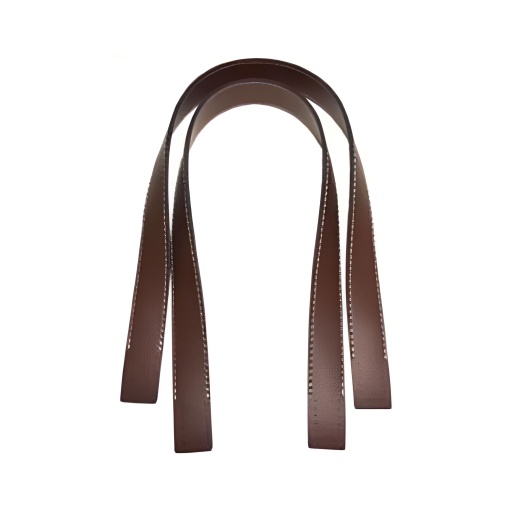 Alça de pele sintética 60x2,5cm castanho com 2