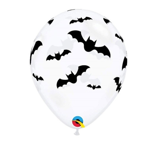 Balão morcegos látex 28cm (6 unidades)