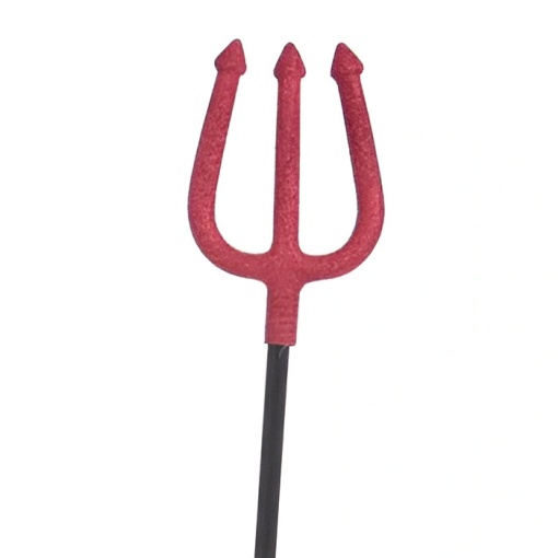 Tridente com Glitter Vermelho 92cm