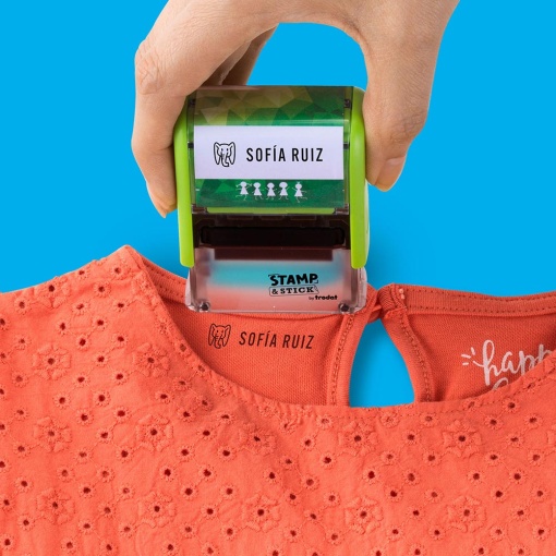 TRODAT Stamp & Stick Kit for marking clothes and objects