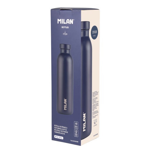 Garrafa Térmica MILAN 1918 591ml azul marinho