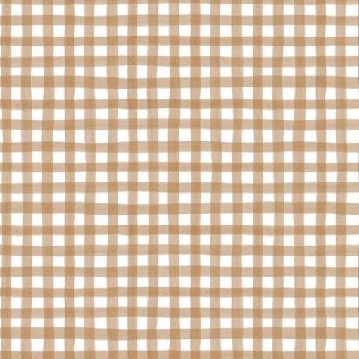 Tecido HILOGAR Homemade Happiness Xadrez Bege/Branco 1x1,10m