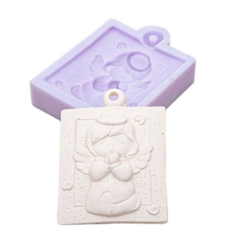 Molde de silicone anjinho 5x6,9cm