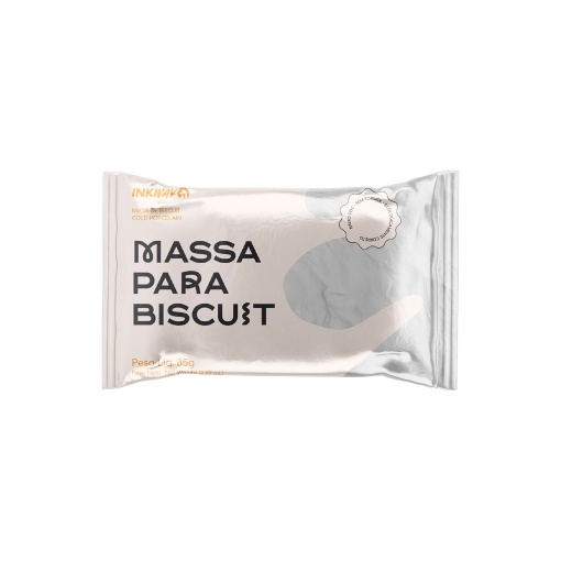 Pasta de Modelar Biscuit INKWAY Branco 85g