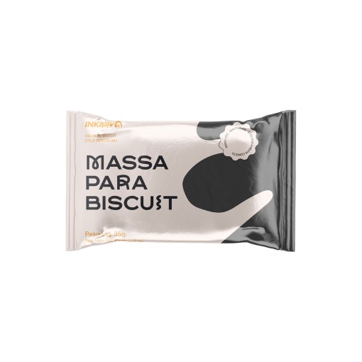 Pasta de Modelar Biscuit INKWAY Preto 85g