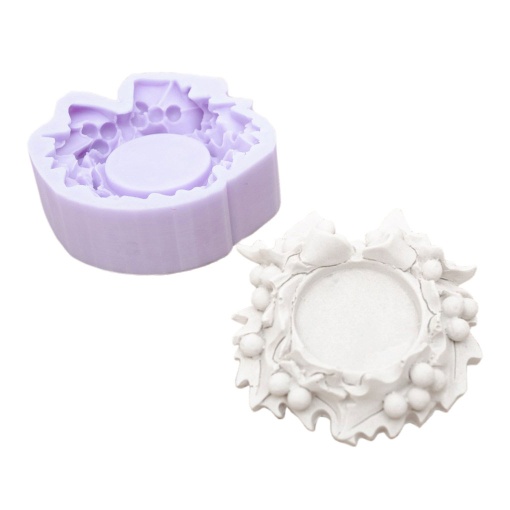 Molde de silicone castiçal 8x8,5cm