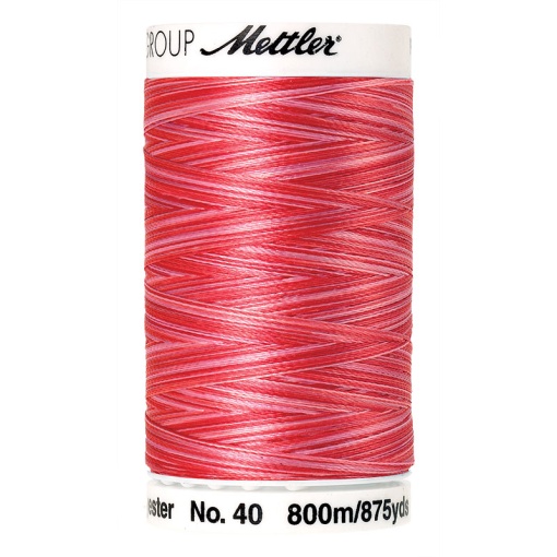 Linha de Bordar METTLER Poly Sheen 800m Matizada Rosa 9405