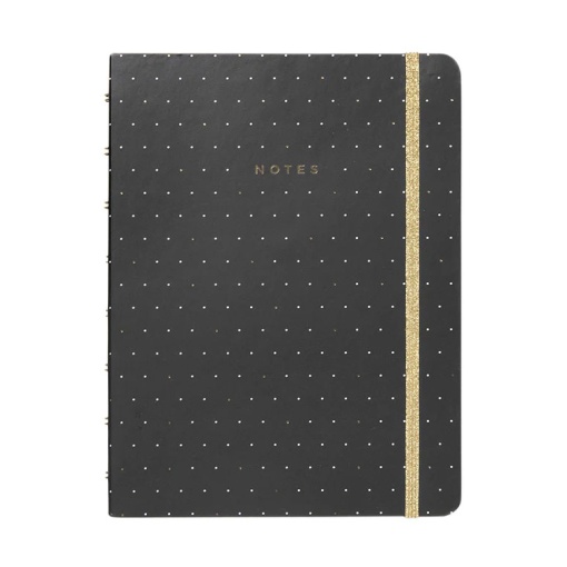 Caderno A5 FILOFAX Moonlight Preto