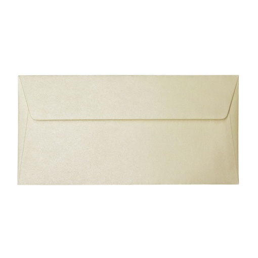 Envelope Metalizado SIMPLY DL 110x220mm Creme 10 unidades