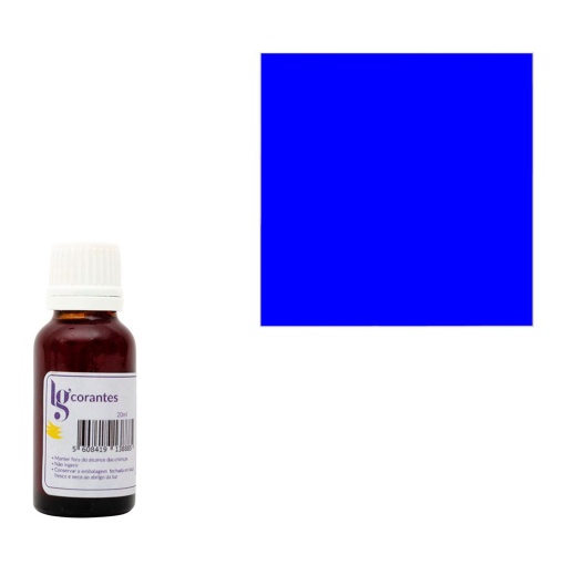 Corante Hidrossolúvel Azul 20ml