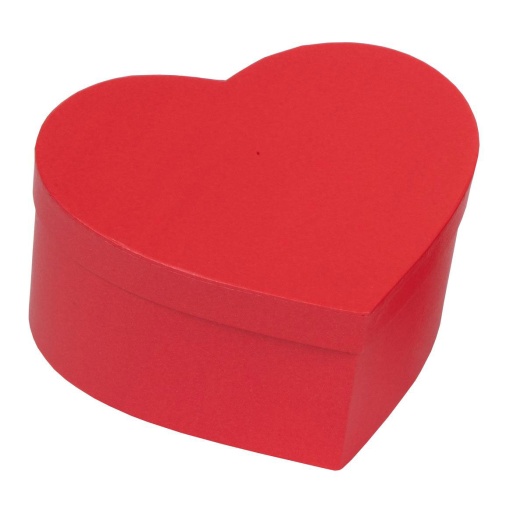 Caixa coração 9,5x7,5x6,5cm vermelho