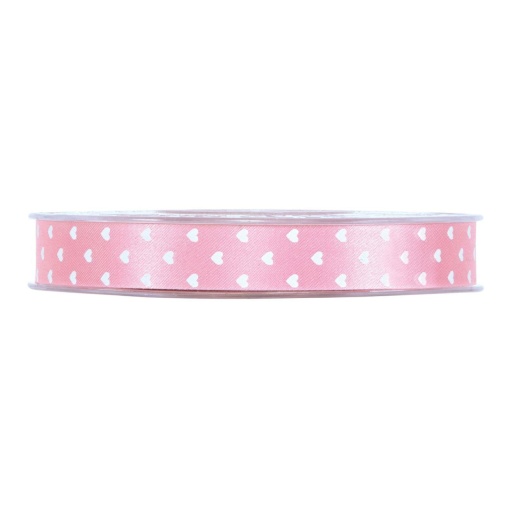 Fita de Tecido MP Cuori 15mmx45m Corações Rosa 03
