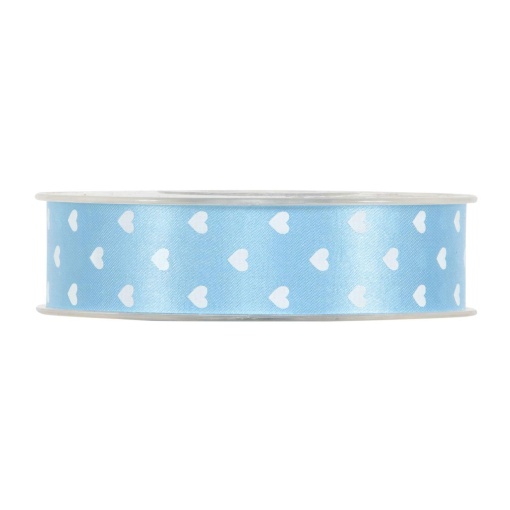Fita de Tecido MP Cuori 25mmx45m Corações Azul 16