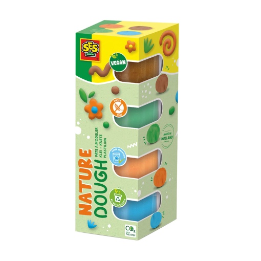 Plasticina Feel Good Nature (4x90g) SES CREATIVE Dough
