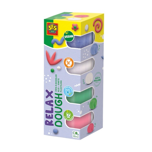 Plasticina Feel Good Relax (4x90g) SES CREATIVE Dough