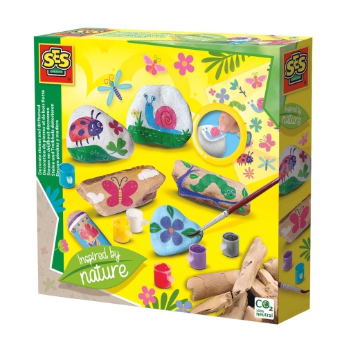 Pintura de Pedras e Paus de Madeira - Inspired By Nature SES CREATIVE Hobby