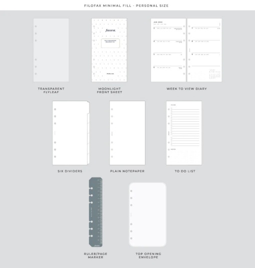 FILOFAX Moonlight Black Weekly Organizer