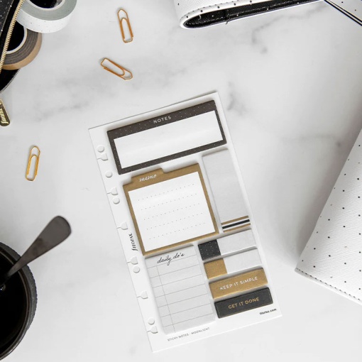 Conjunto de blocos de notas aderentes FILOFAX Moonlight - 8 unidades