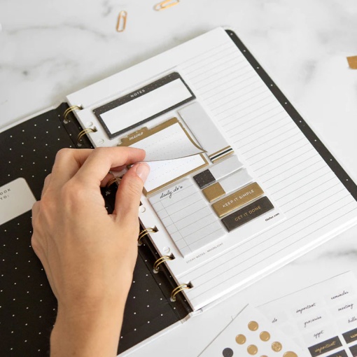 Conjunto de blocos de notas aderentes FILOFAX Moonlight - 8 unidades