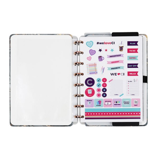 CADERNO INTELIGENTE A5 Pautado Mármore Onyx