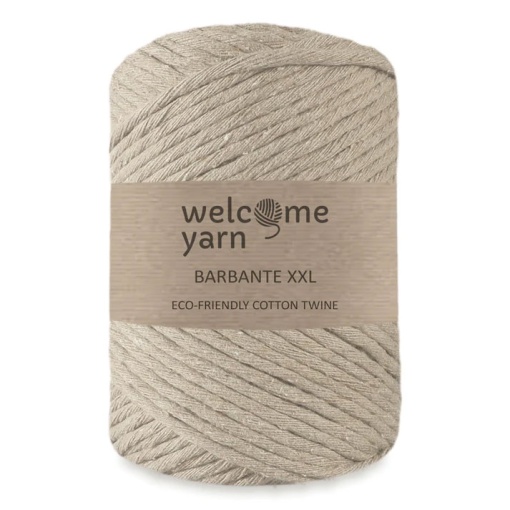 Fio Macramé WELCOME YARN Barbante XXL 4mmx100m 500g (aprox.) Bege