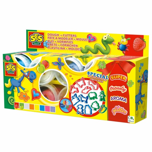 Plasticina com Formas (8x90g) SES CREATIVE Dough