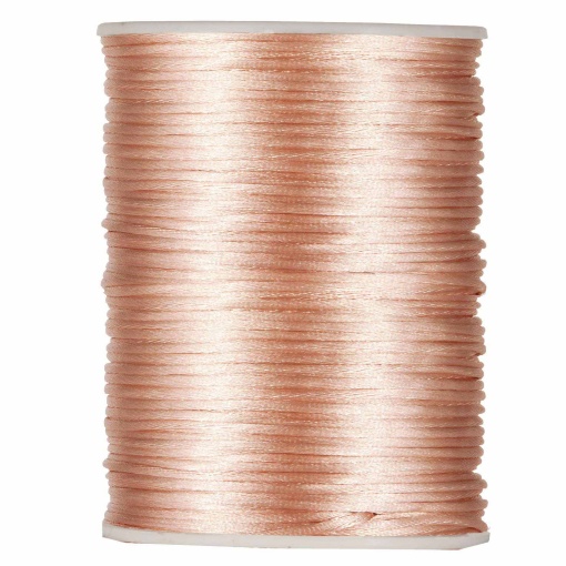 Fio de Cetim 2mmx100m Rosa Gold 57 MP Mouse Tail