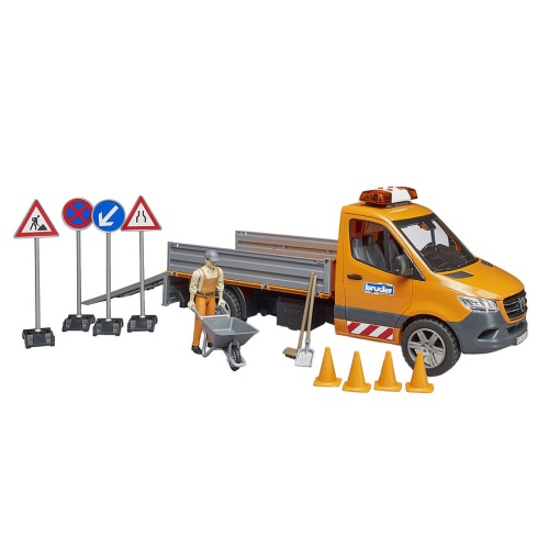 Carrinha Mercedes Benz Sprinter Municipal com Luzes e Som BRUDER