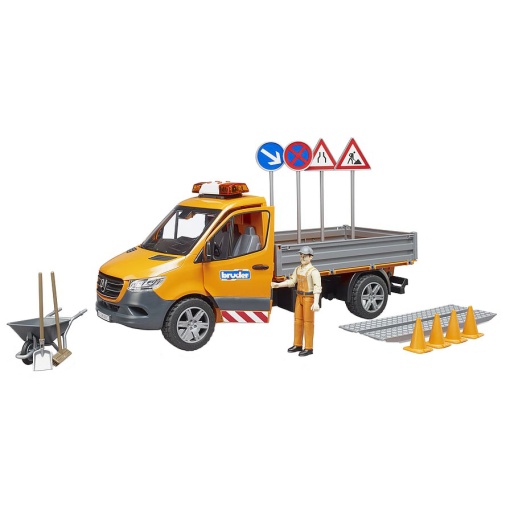 Carrinha Mercedes Benz Sprinter Municipal com Luzes e Som BRUDER