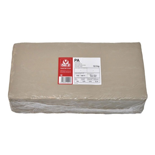 Argila PA - pasta branca baixa temperatura 12,5kg SIO-2