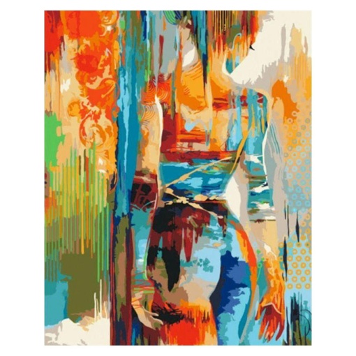 Pintar por números FIGURED'ART com moldura 40x50cm beleza a cores