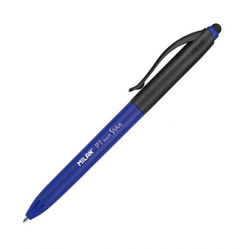 Esferográfica MILAN P1 Touch Stylus 1mm Azul