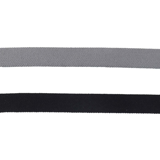 Correia dupla face 30 mm preto/cinza claro (metro)