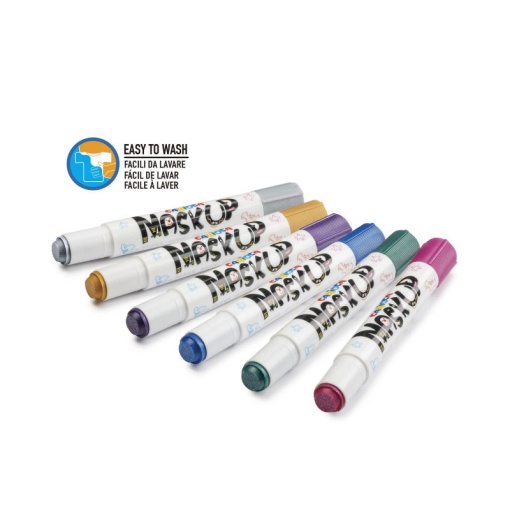 Pintura facial CARIOCA Mask Up metallic - 6 cores