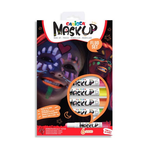 Pintura Facial CARIOCA Mask Up Neon 6 Cores