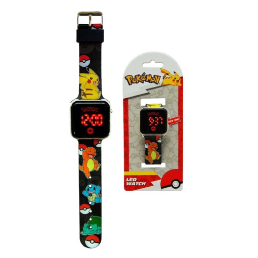 Relógio de pulso digital LED POKEMON Pok4322