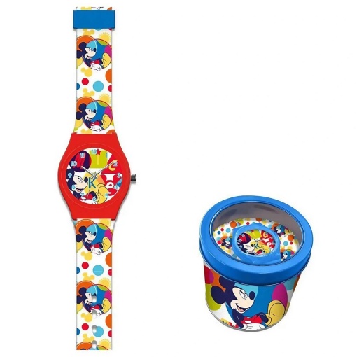 Relógio de Pulso Analógico DISNEY Mickey Mouse com Caixa Metálica