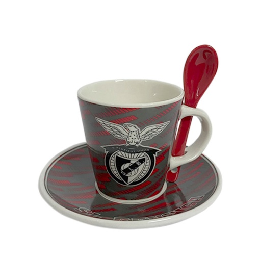 Conjunto de Café Chávena+Pires+Colher BENFICA
