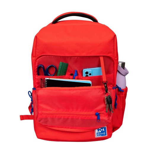 Mochila OXFORD B-ready Vermelha 42x30x15cm