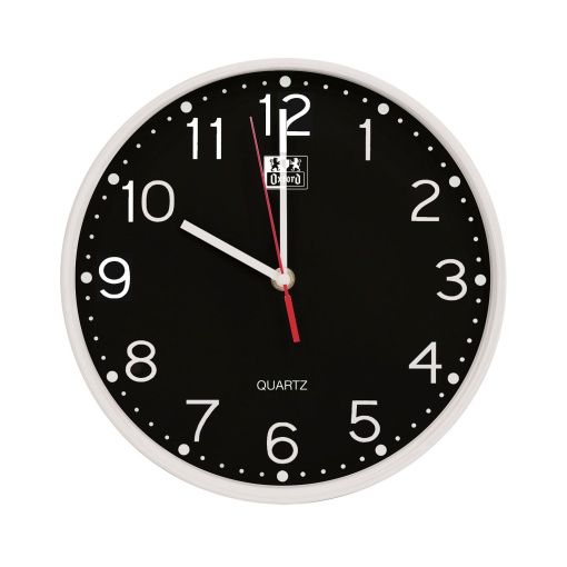 Relógio de Parede OXFORD 25cm Preto